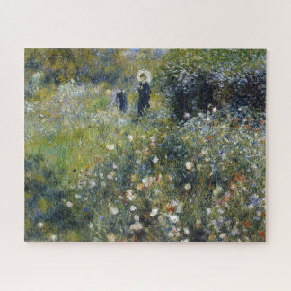 Puzzle Une femme avec un parasol dans un jardin par Augus