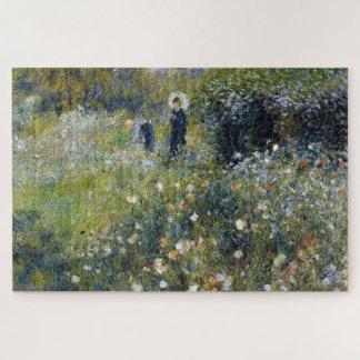 Puzzle Une femme avec un parasol dans un jardin par Augus