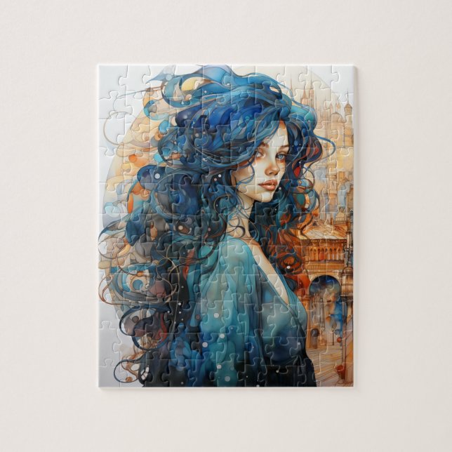 Puzzle Une femme dans la ville (Vertical)