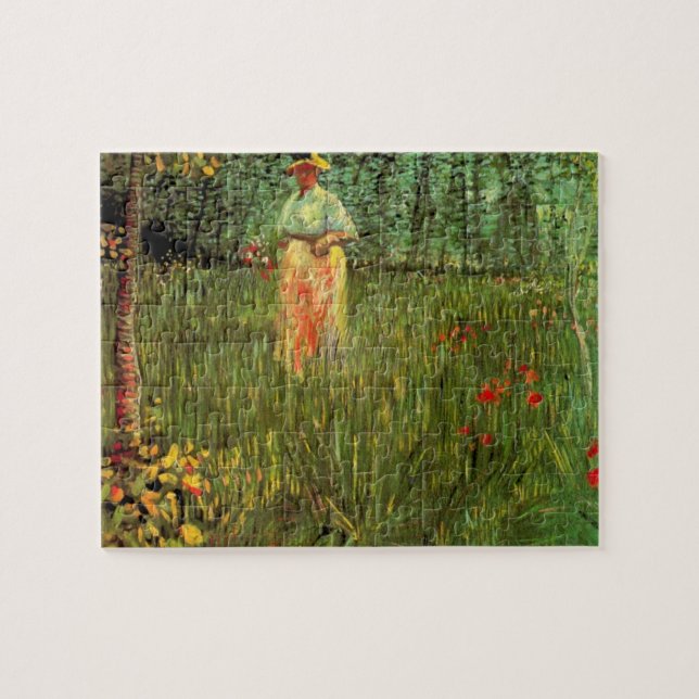 Puzzle Une femme marchant dans un jardin par Vincent van  (Horizontal)