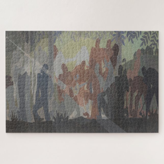 Puzzle Une idylle du Deep South – Aaron Douglas Art (Horizontal)