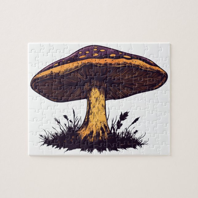 Puzzle Une illustration de champignon, une œuvre d'art vi (Horizontal)