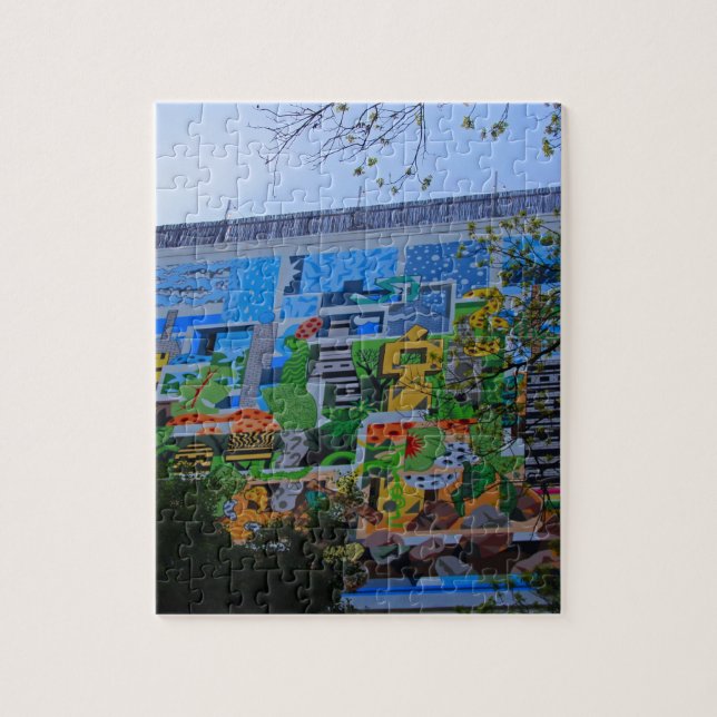 Puzzle Une peinture murale sur San Antonio Riverwalk (Vertical)