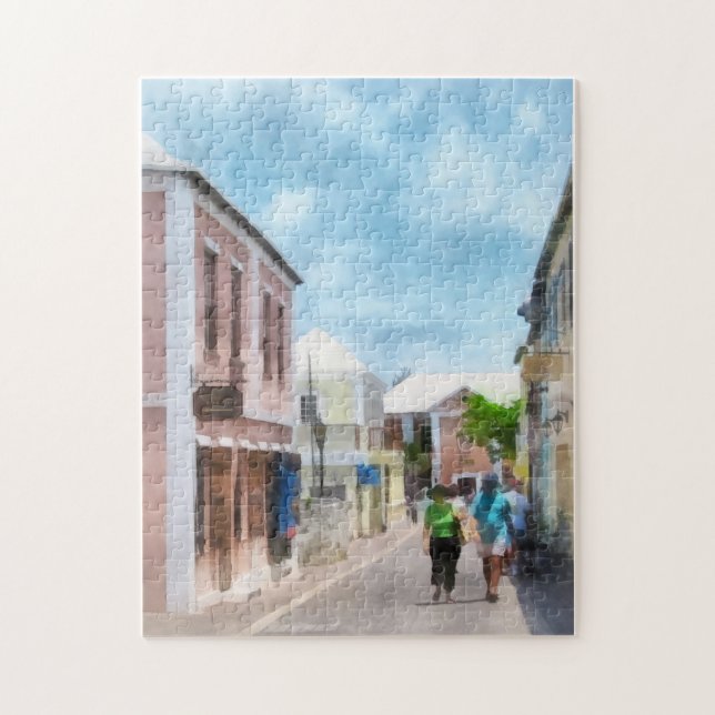 Puzzle Une rue à St. George's aux Bermudes (Vertical)