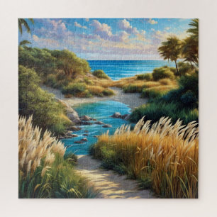 Puzzle Une scène côtière tranquille