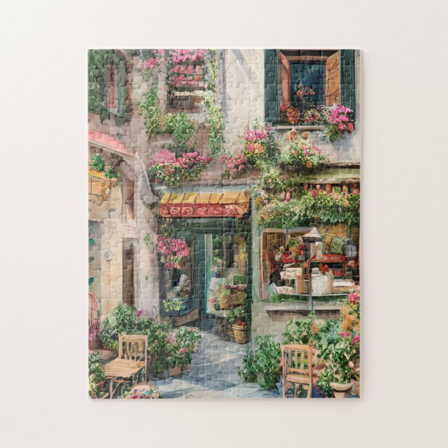 Puzzle Une scène de rue italienne Série de conception d'é (Vertical)