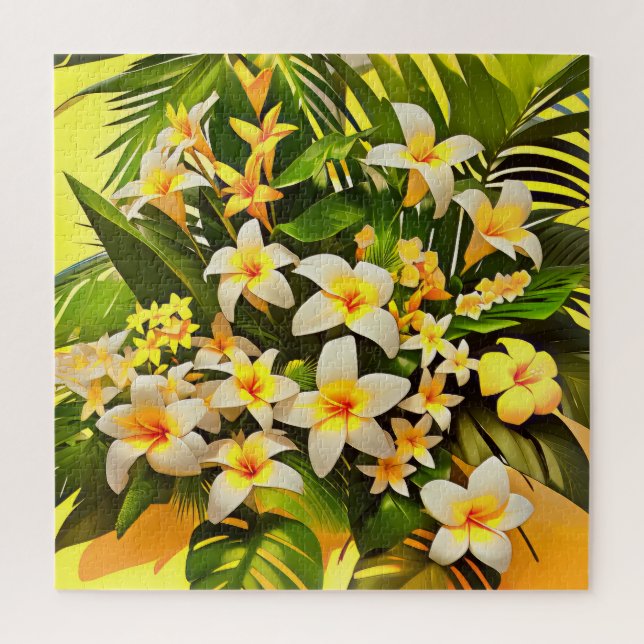 Puzzle Une scène florale tropicale (Vertical)