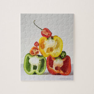Puzzle Une section transversale des poivrons