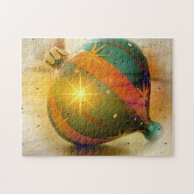 Puzzle Une Teardrop en forme d'ornement de Noël (Horizontal)