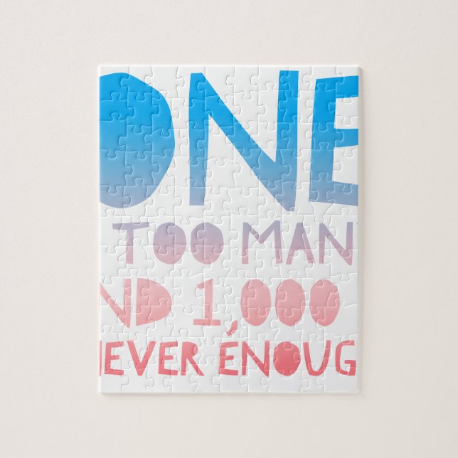 Puzzle Une trop de chemise drôle d'alcoolique de (Vertical)