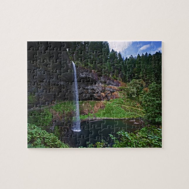 Puzzle Une vue de South Falls dans le parc d'État de Silv (Horizontal)