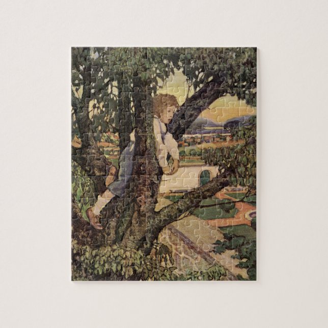 Puzzle Une vue des arbres par Jessie Willcox Smith (Vertical)