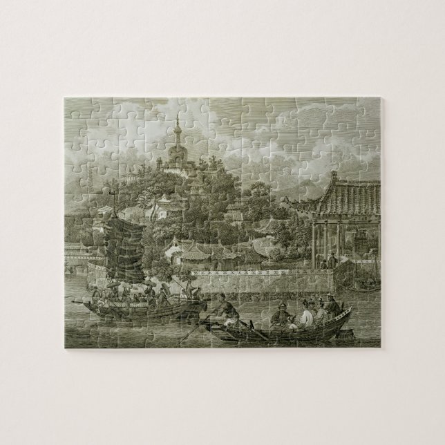 Puzzle Une vue des jardins du palais impérial, Peki (Horizontal)