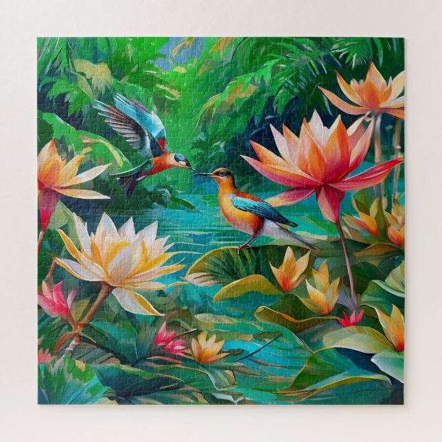 Puzzle Une zone humide tropicale (Vertical)