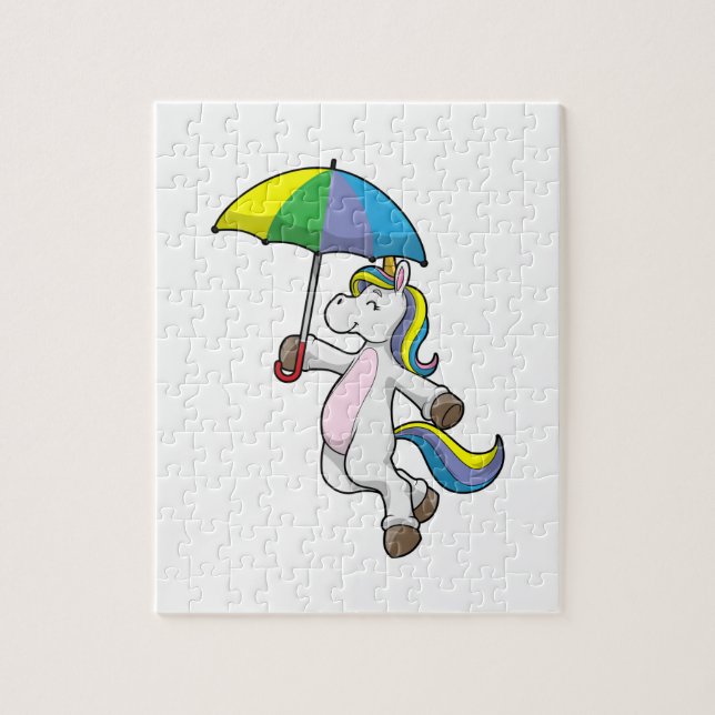 Puzzle Unicorn avec Umbrella (Vertical)