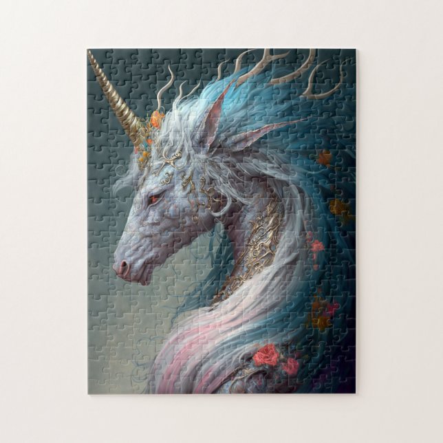 Puzzle Unicorn Dragon Imaginaire Art (Vertical)