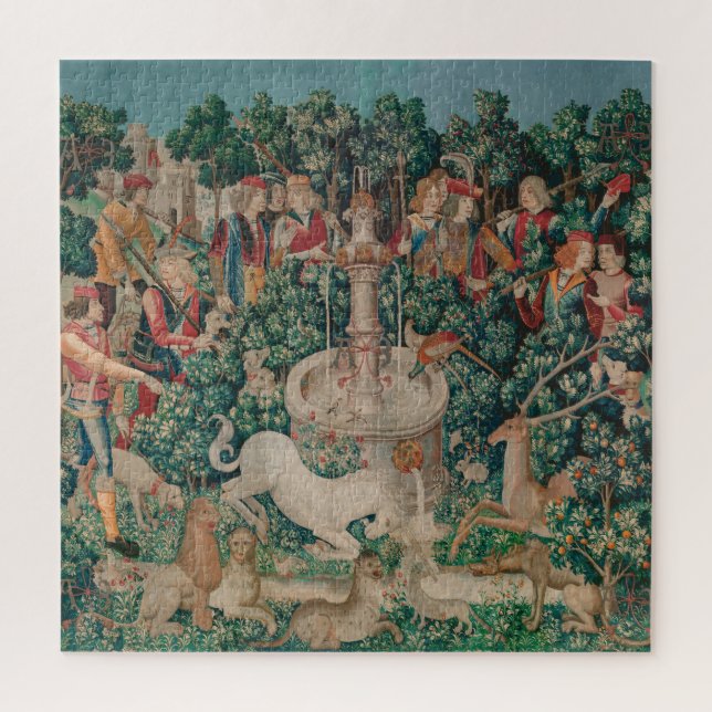 Puzzle Unicorn Hunt Medieval Art - Unicorn Is Found (Vertical)