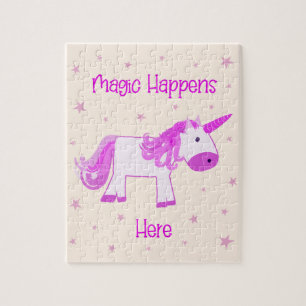 Puzzle Unicorn - La magie se passe ici