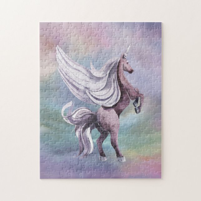 Puzzle Unicorn magique | Aquarelle couleur Imaginaire pas (Vertical)