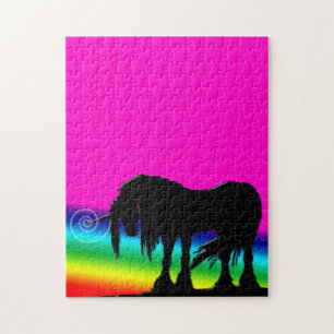 Puzzle Unicorne arc-en-ciel