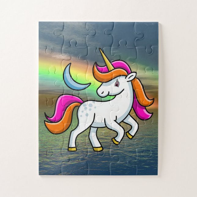 Puzzle Unicorne arc-en-ciel (Vertical)