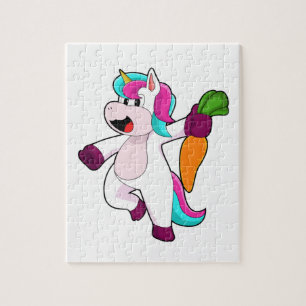 Puzzle Unicorne avec carotte