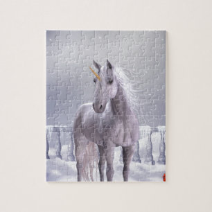 Puzzle Unicorne dans la neige