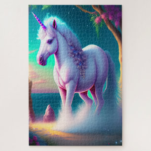 Puzzle Unicorne dans l'art forestier