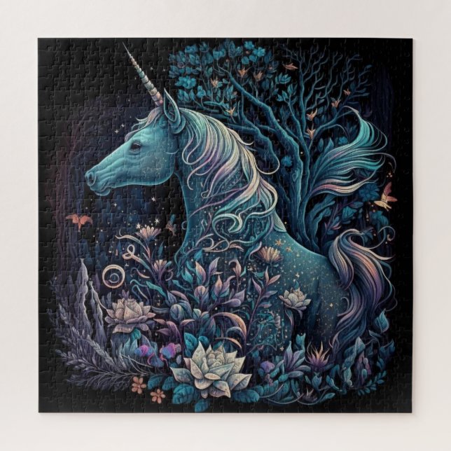 Puzzle Unicorne mystique - Forêt Imaginaire (Vertical)