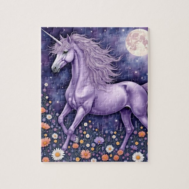 Puzzle Unicorne violette (Vertical)