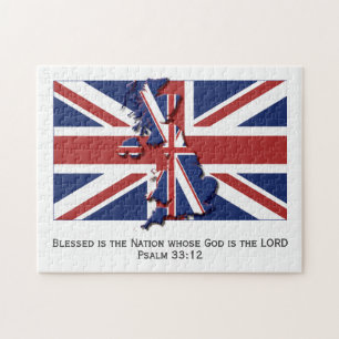 Puzzle UNION JACK   Blessed Nation   BRITISH FLAG