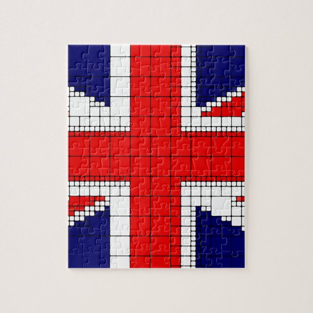 Puzzle Union jack flag uk patriotique (Vertical)