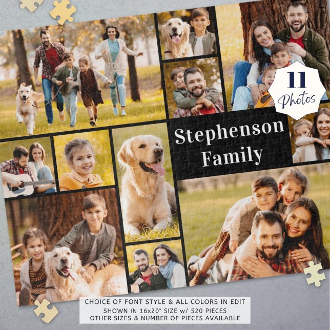 Puzzle Unique 11 Photo Collage Simple Personnalisé (Créateur téléchargé)