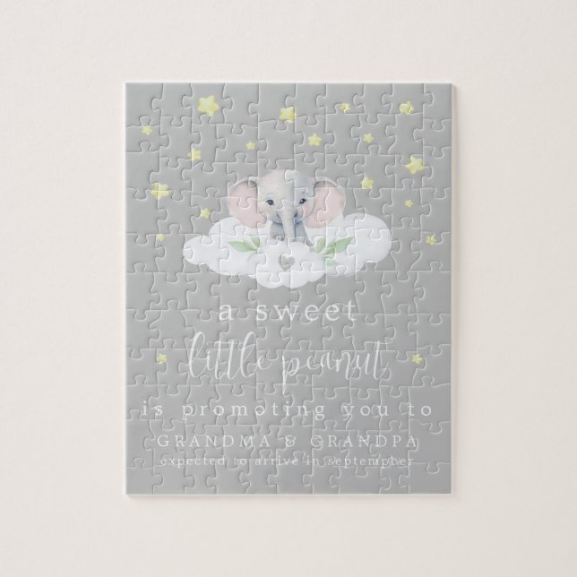 Puzzle unique de Faire-part de grossesse Bientôt (Vertical)