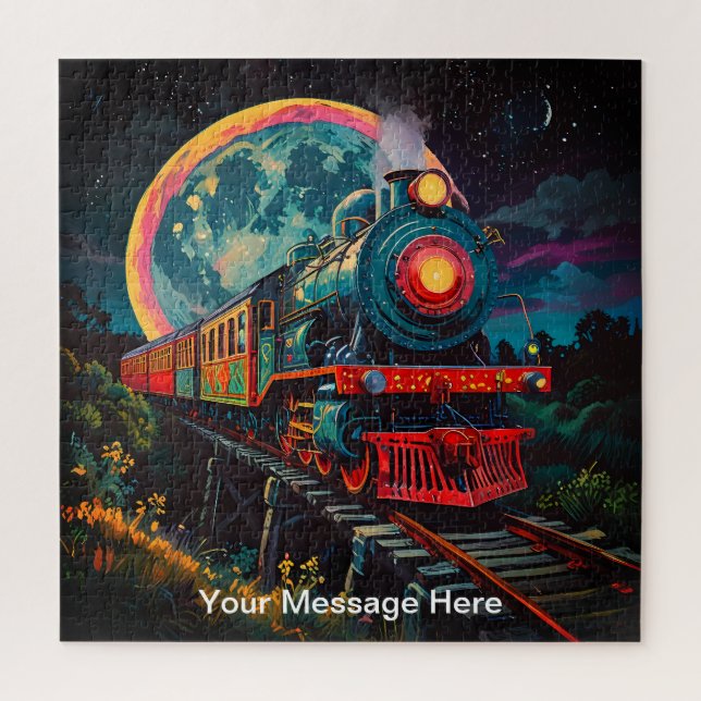 Puzzle Unique psychédélique et amusante personnalisée (Vertical)