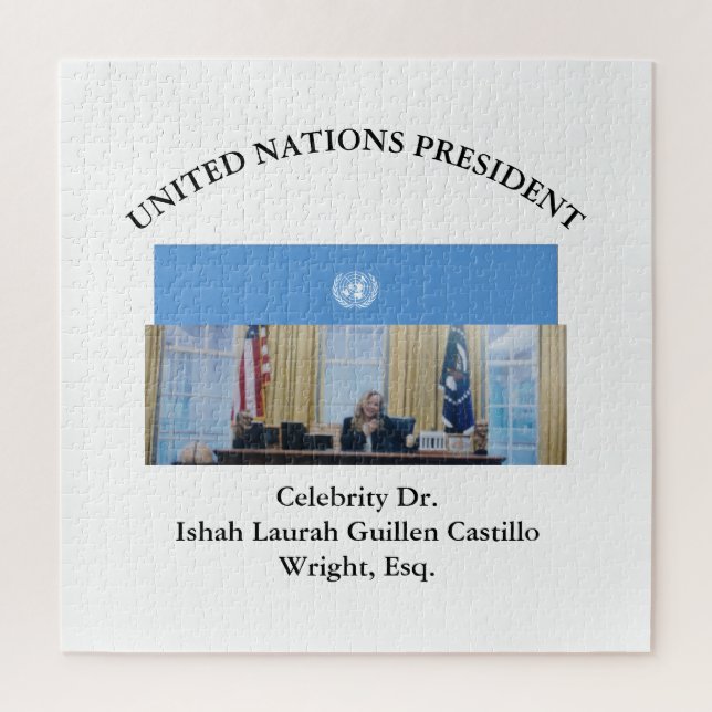 PUZZLE #UNITEDNATIONSPRESIDENT DR. #LAURAHCASTILLOS ESQ. (Vertical)