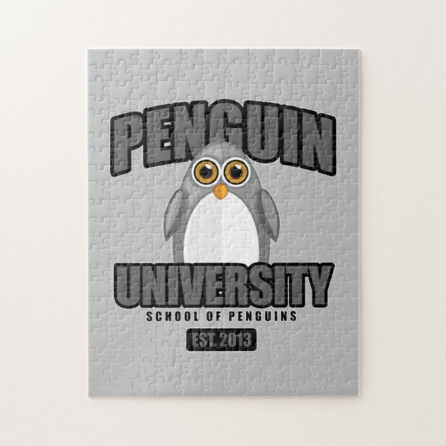 Puzzle Université de Penguin - Gris (Vertical)