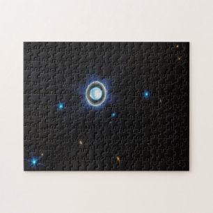 Puzzle Uranus planétaire avec anneaux et lunes Image JWST