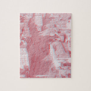 Puzzle urbain doré des rues 3D d'âge