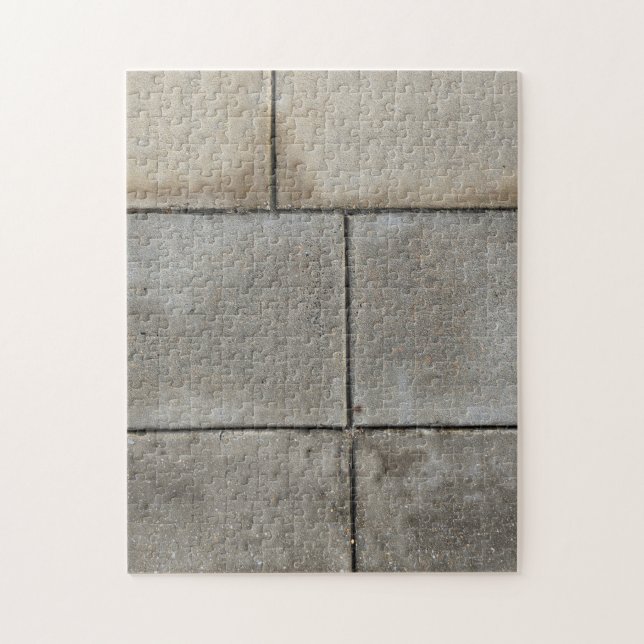 Puzzle Urban Geometry: Rain‑Washed Lines in Quiet Gray (Vertical)