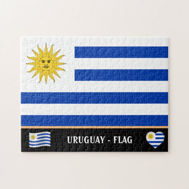 Puzzle Uruguay Drapeau & pays uruguayen / Uruguay (Horizontal)