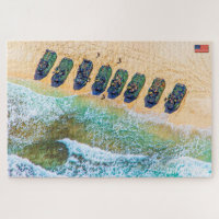 US BEACH ASSAULT - AAV (20x30 pouces)