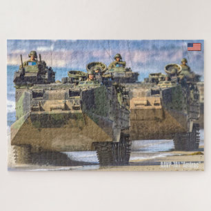 Puzzle US BEACH ASSAULT - AAV (20x30 pouces)