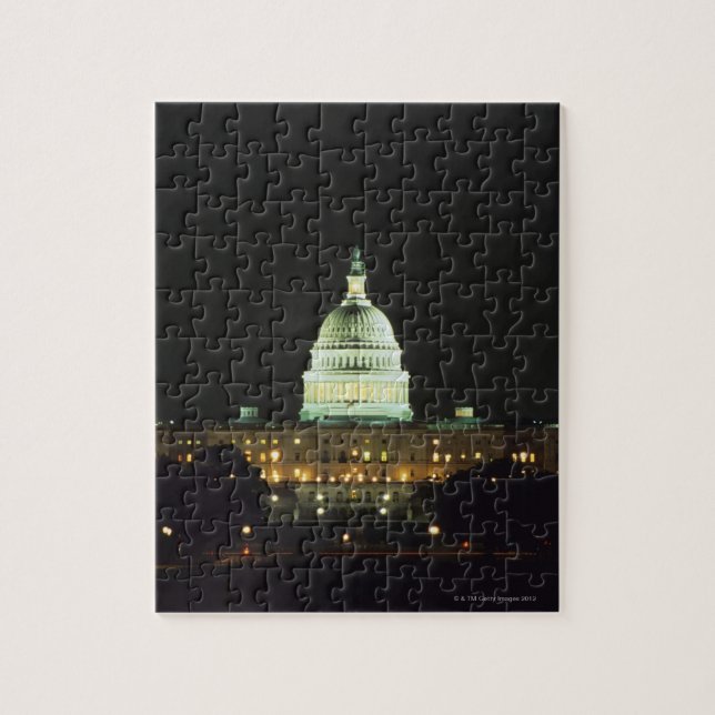 Puzzle US Capitol Building, Congrès des États-Unis, (Vertical)