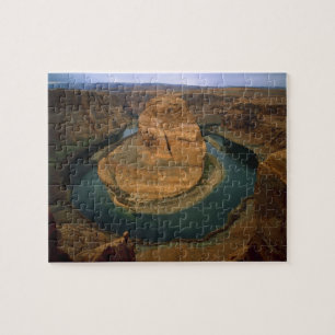 Puzzle USA, Arizona. Pli de fer à cheval montrant l'érosi