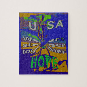 Puzzle USA Hope Message Art