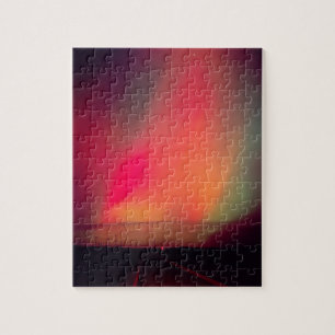 Puzzle USA, Idaho. Aurora borealis, aurore boréale