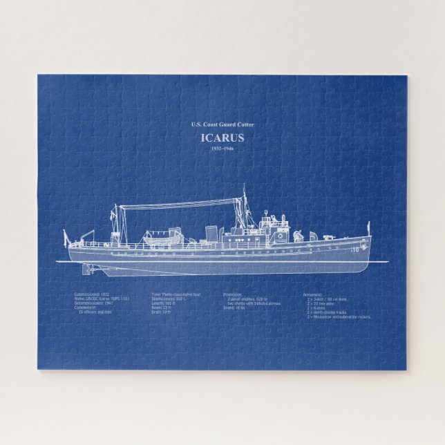 Puzzle USCG Cutter Icarus wpc-110 - ABD (Horizontal)