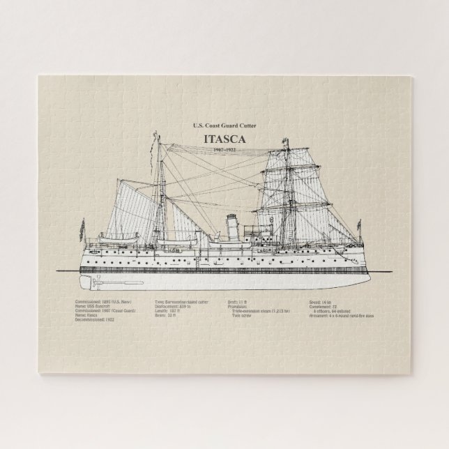 Puzzle USCG Cutter Itasca - SBD (Horizontal)