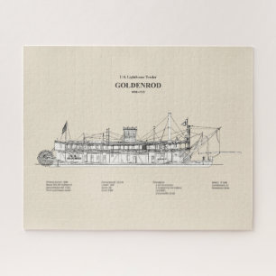 Puzzle USCG Lighthouse Tender Goldenrod - SBD